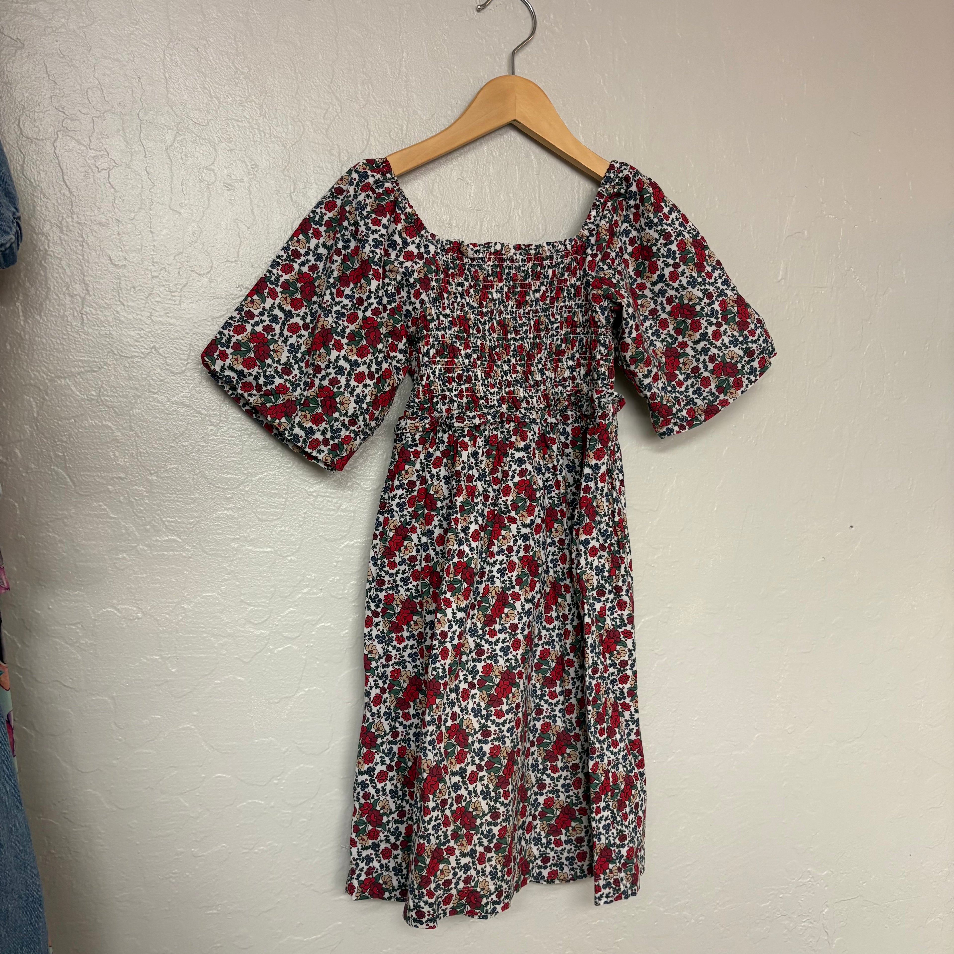 hope & henry girls' floral dress 6Y