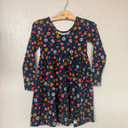 hanna andersson navy floral dress 5Y