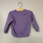 zara girls purple crewneck 2-3Y