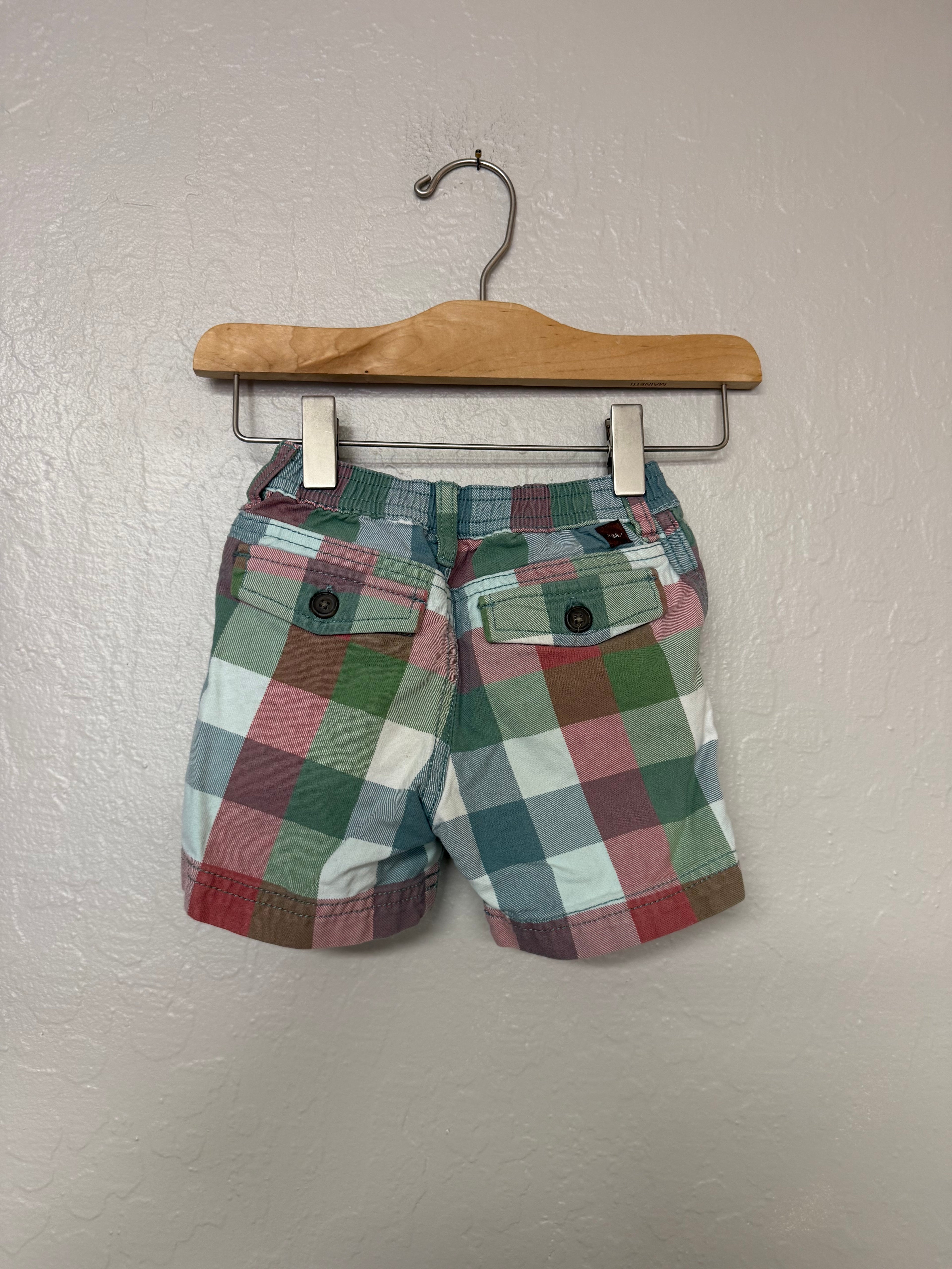 tea collection boys' plaid shorts 12-18M