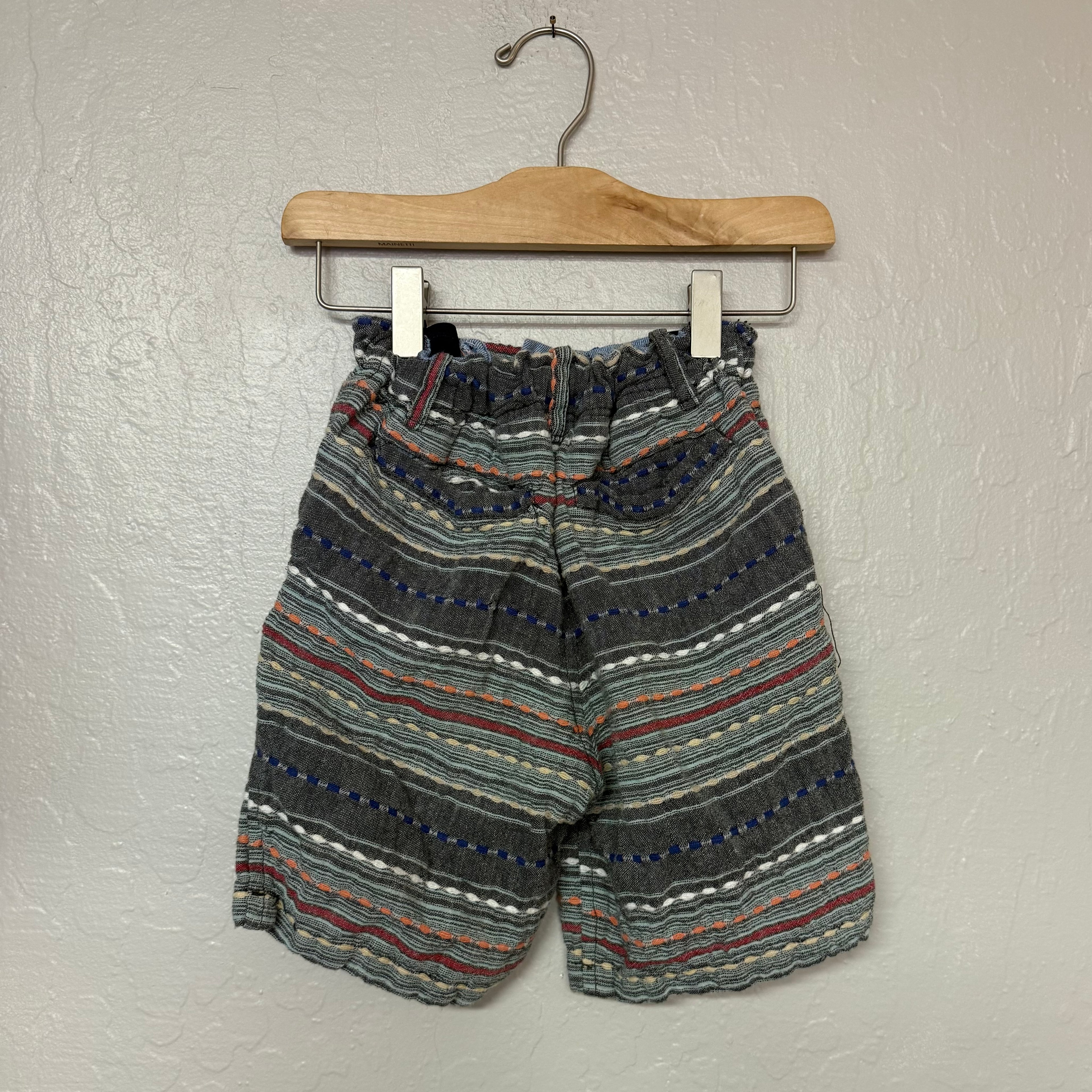 peek boys’ embroidered shorts 4-5Y