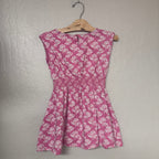 mini boden pink dress 6-7Y