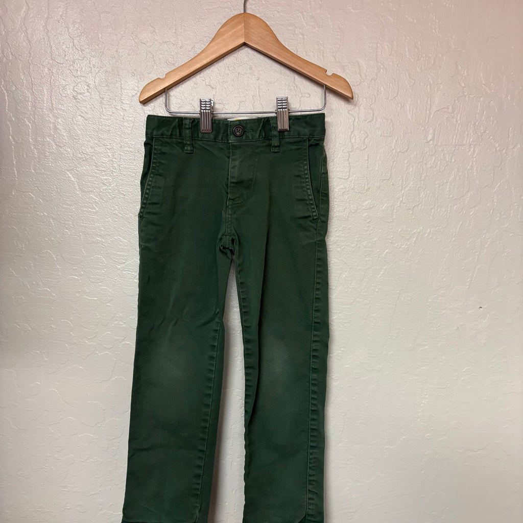 mini boden boys’ green chino pants 5Y