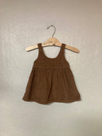 carter's brown corduroy pinaore