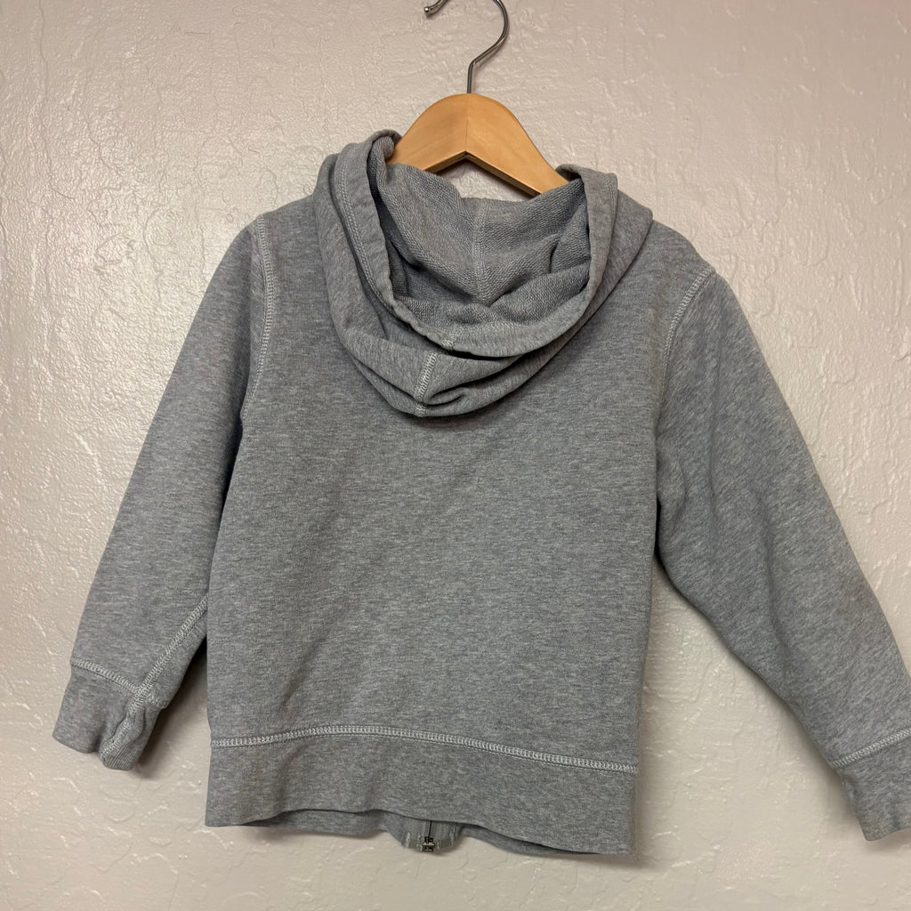 hanna andersson boys' gray hoodie 4Y