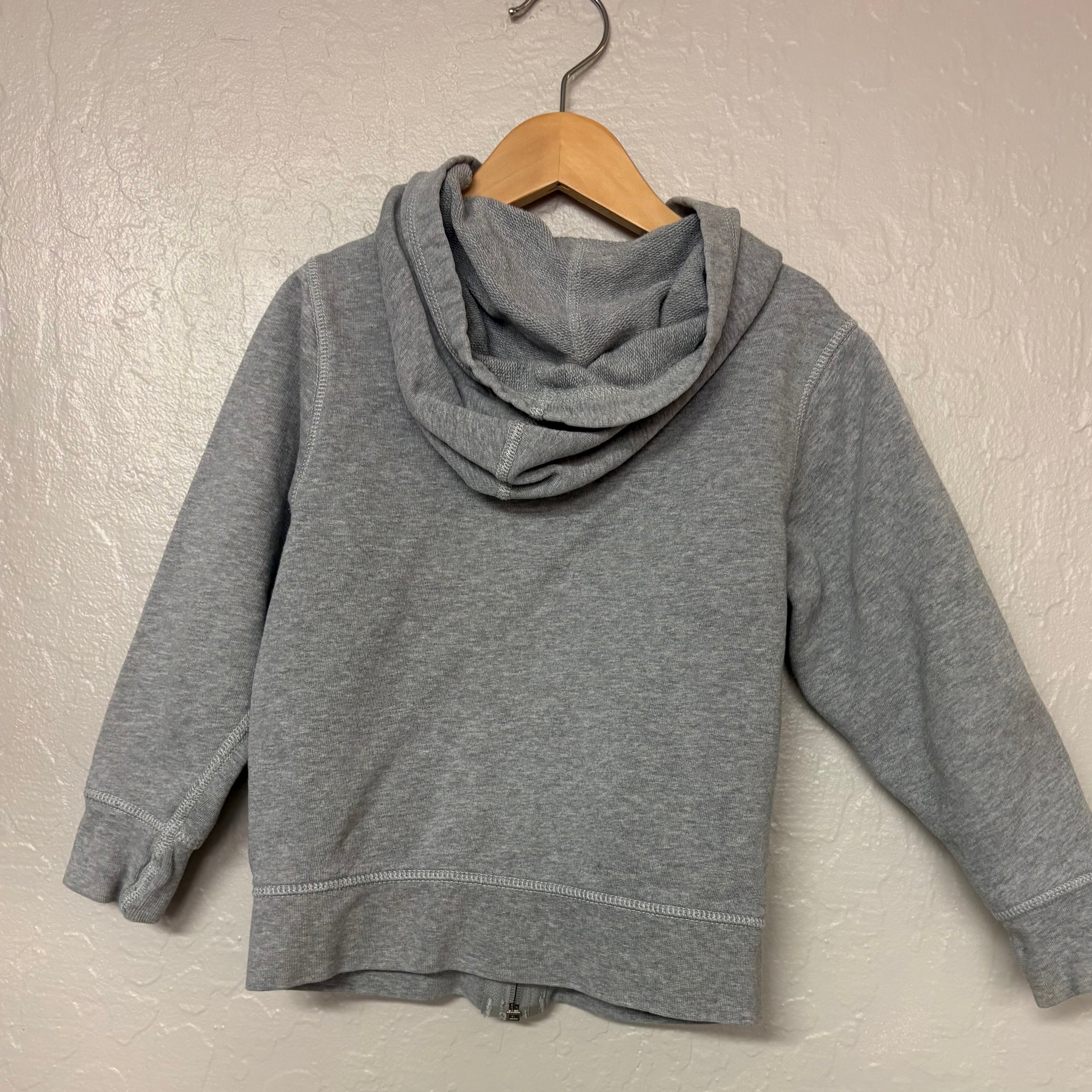 hanna andersson boys' gray hoodie 4Y