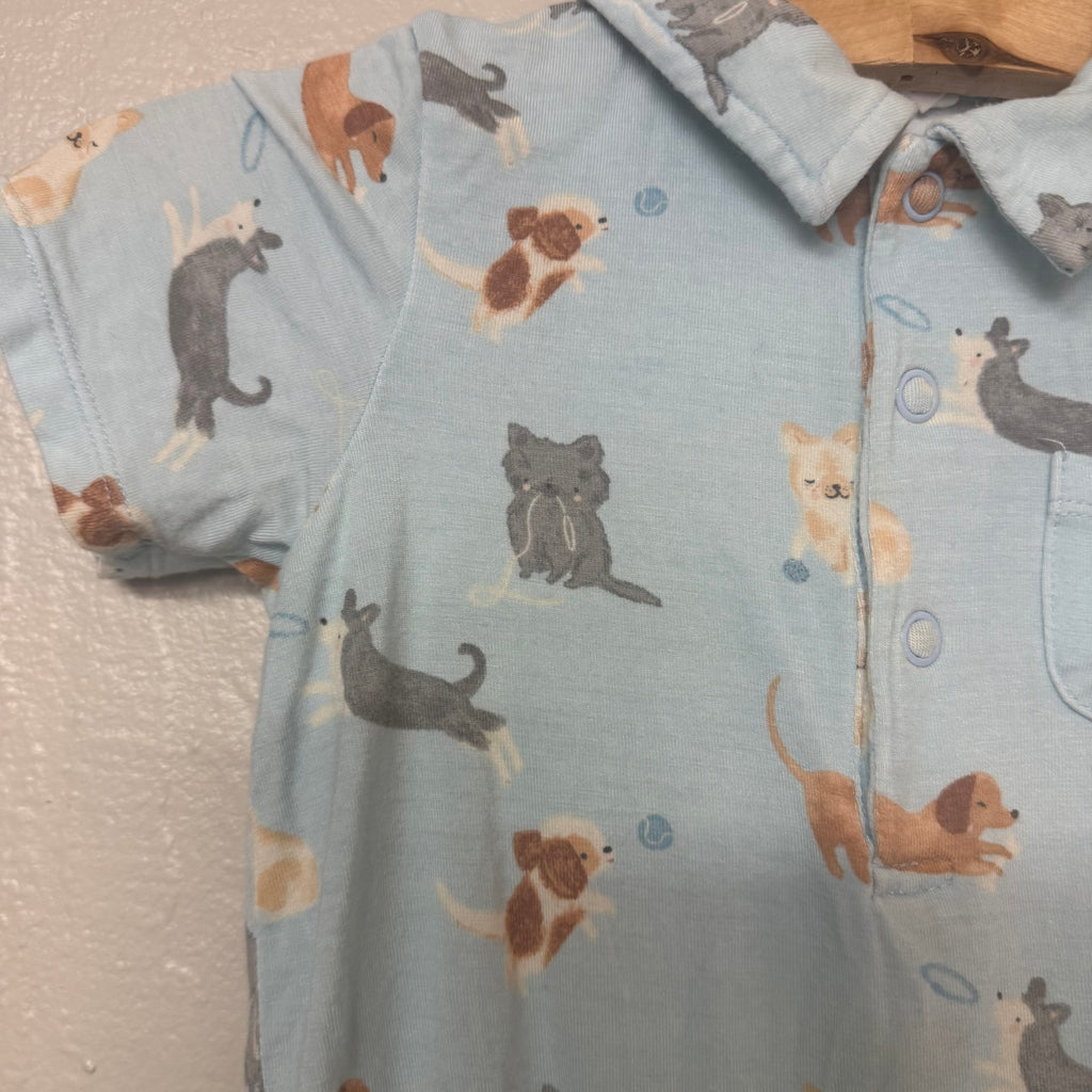 angel dear blue dog shortie 12-18M