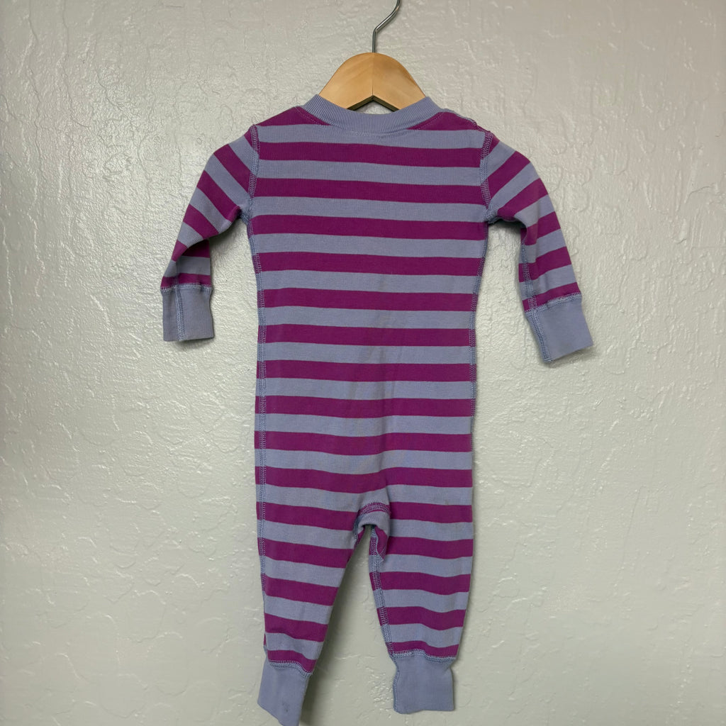 hanna andersson girls' striped pajama 3-6M