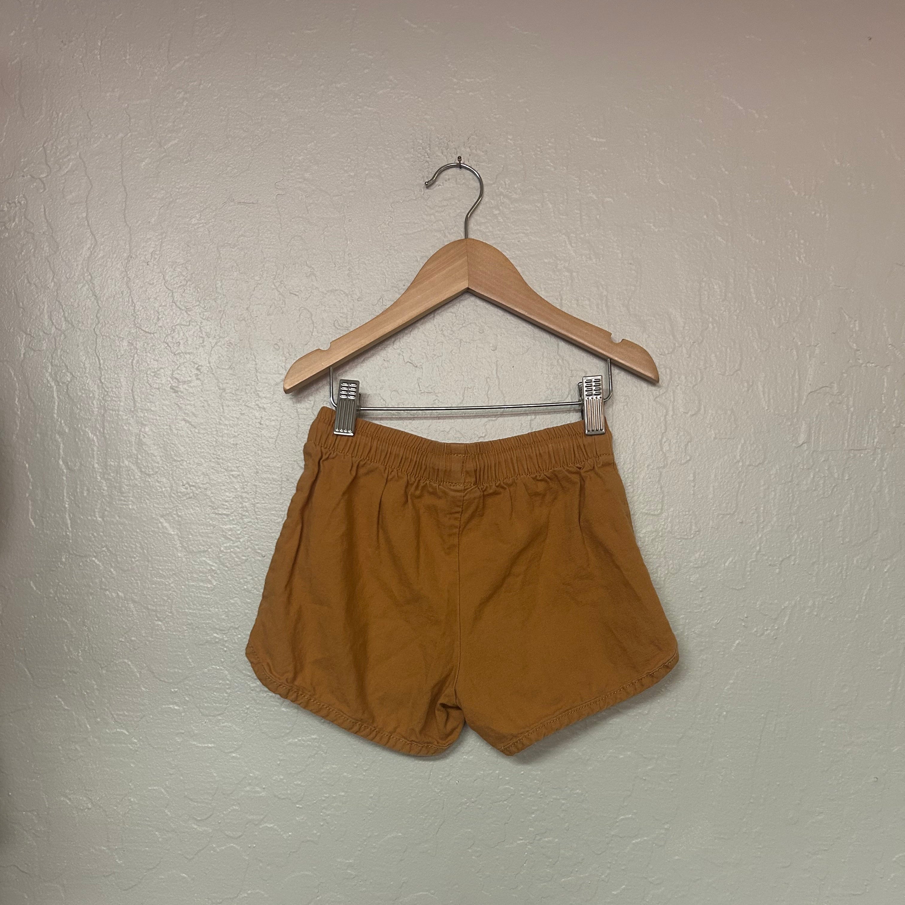 little co. tan shorts with elastic waist band NWT 4T