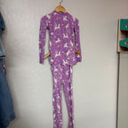 little sleepies girls purple unicorn pajamas set 4Y