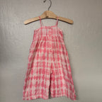 janie and jack pink romper 12-18M