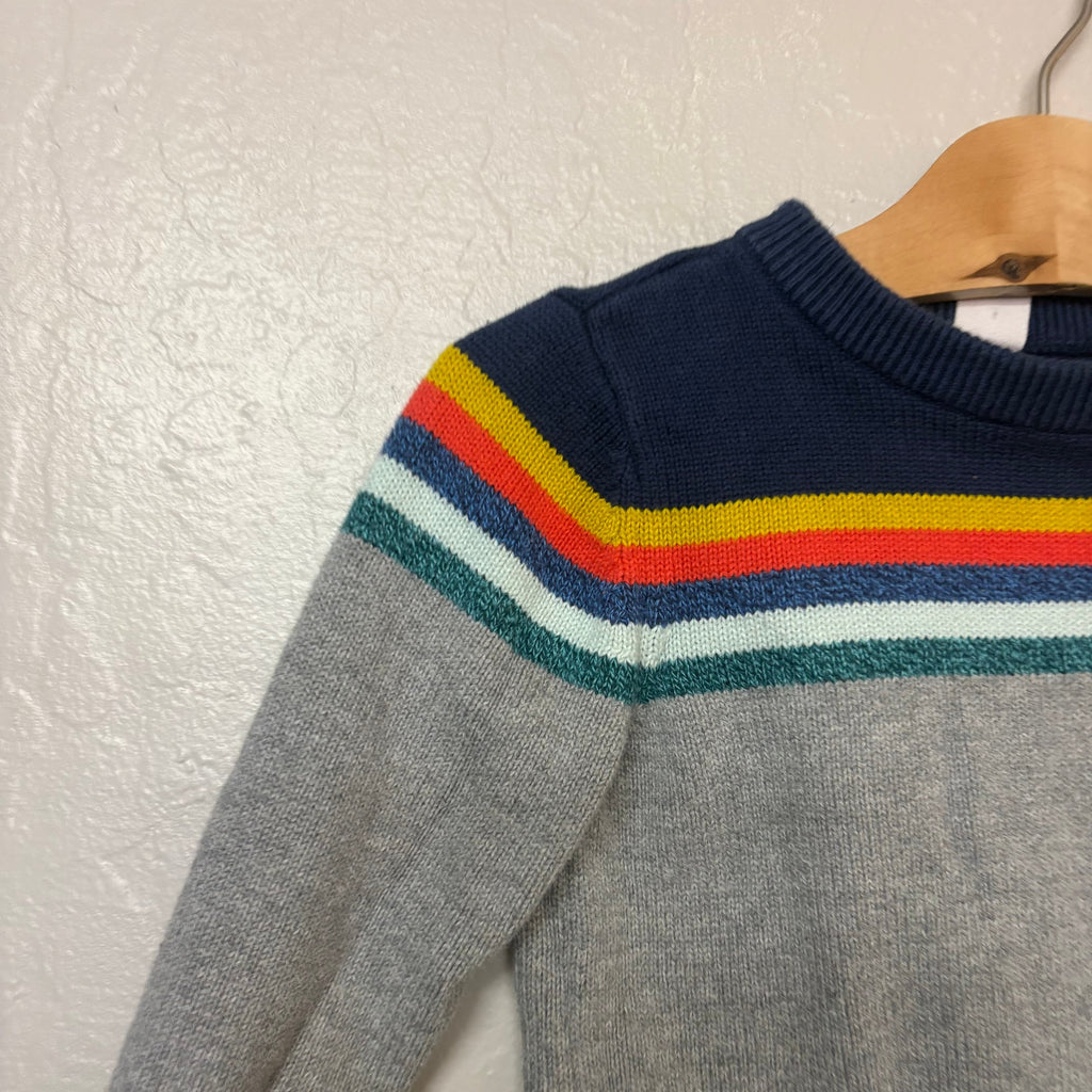 baby gap boys’ gray sweater with stripes 2Y
