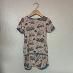 seed boys’ romper with trucks print 4-5T