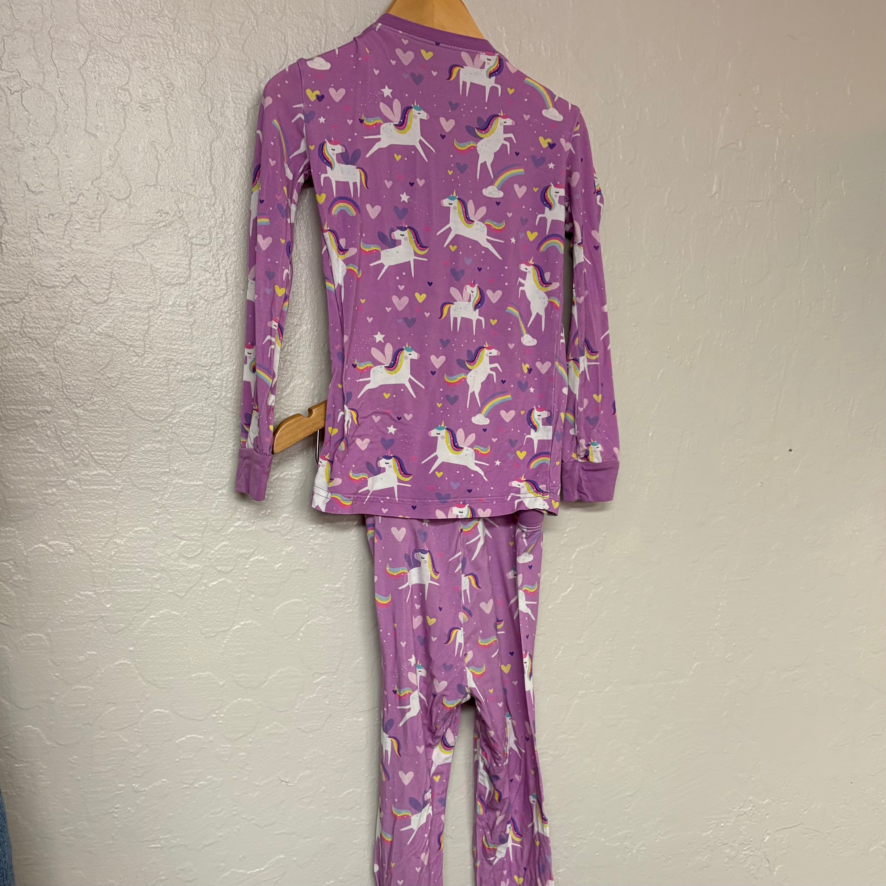 little sleepies girls purple unicorn pajamas set 4Y