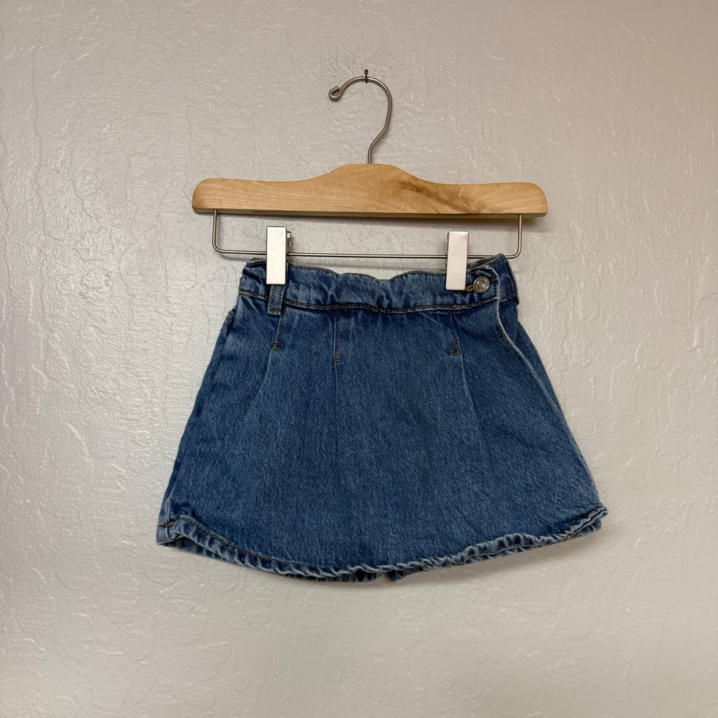zara girls’ denim skort 5-6Y