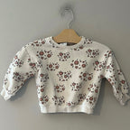 zara cream floral set 18-24M 2-3Y