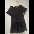 hannah banana black stripe dress 6Y