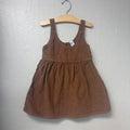 just one you brown corduroy pinafore 5T