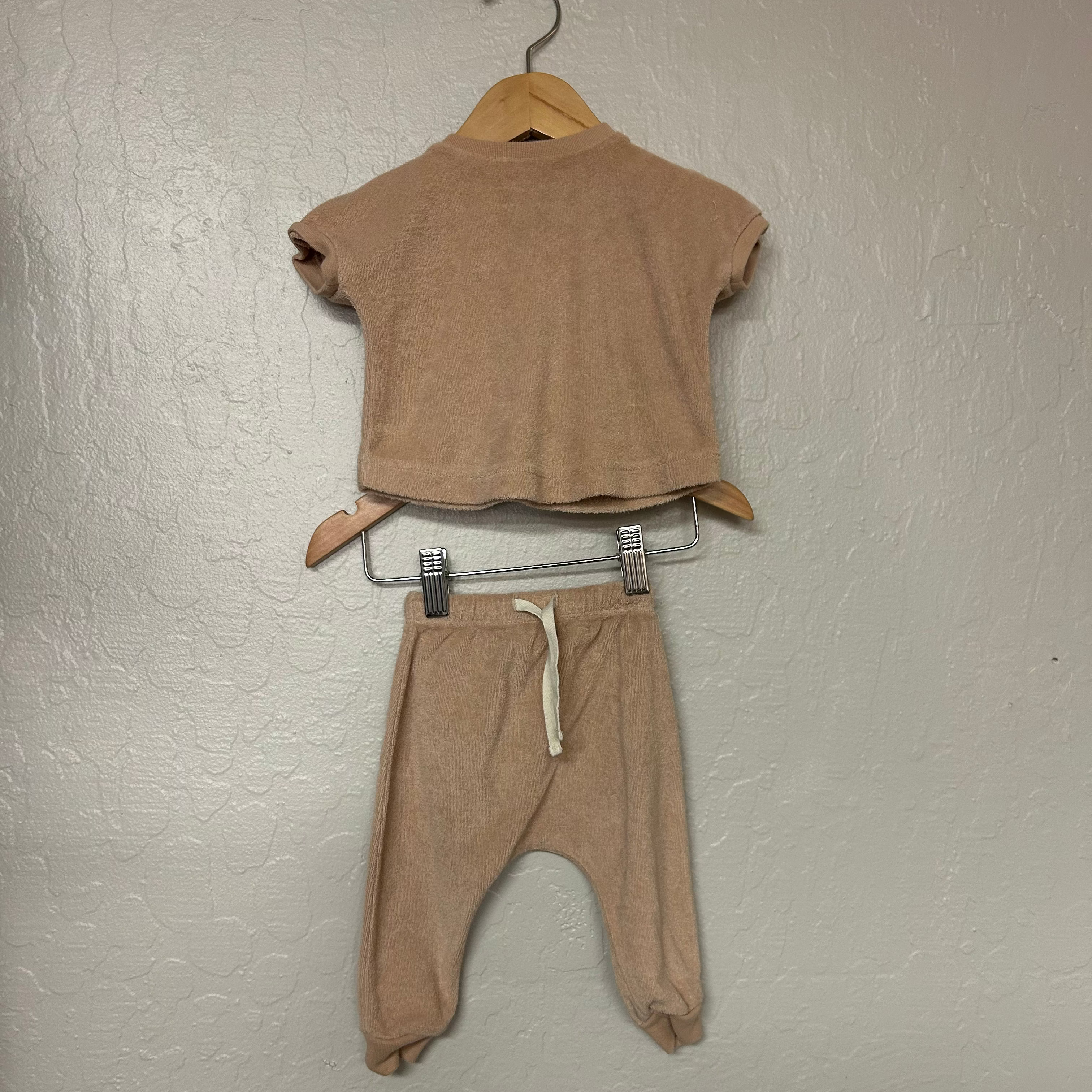 quincy mae gender neutral french terry set 3-6M
