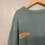 zara boys’ oversized green/blue sweatshirt