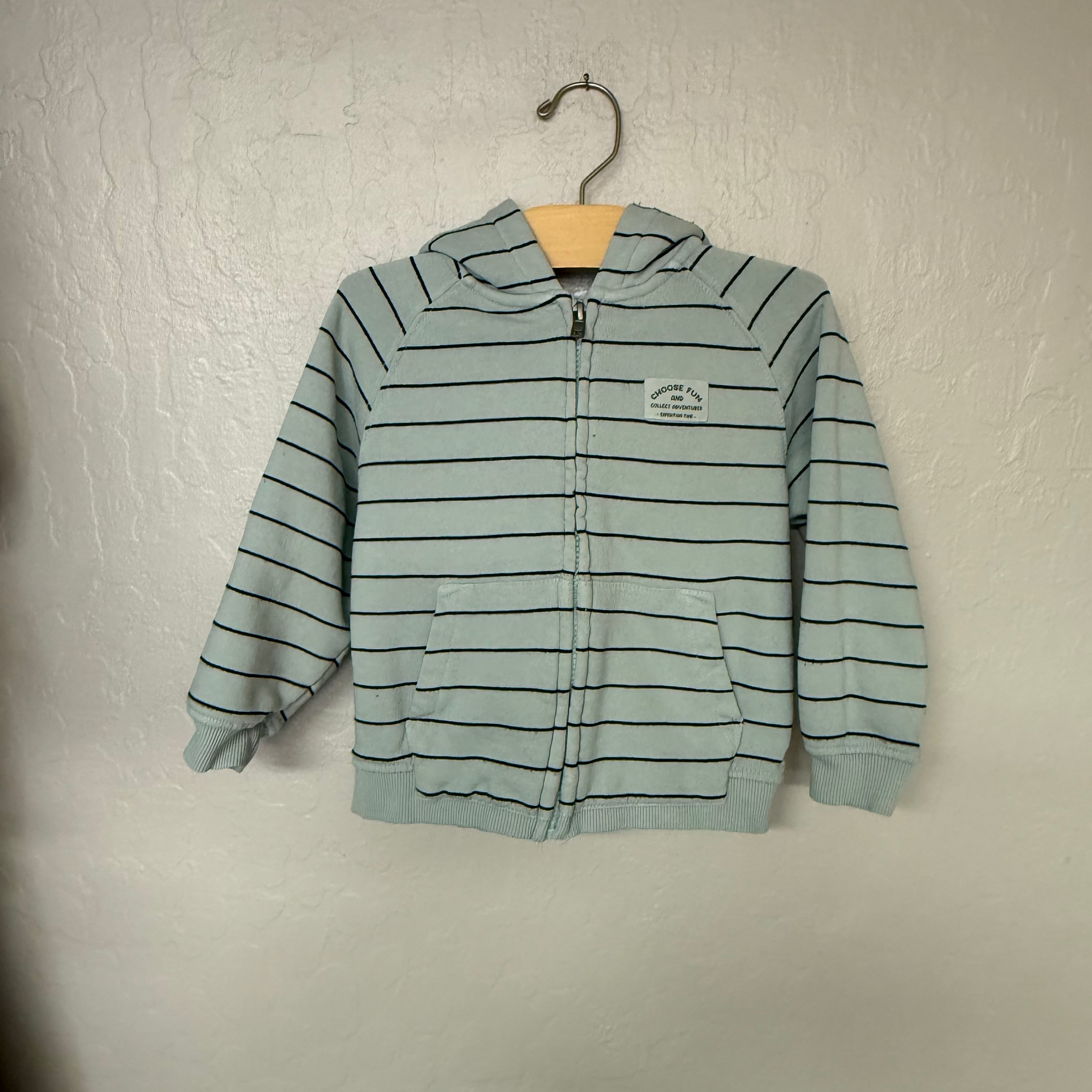 zara boys' zip up sweatshirt jacket 3-4Y