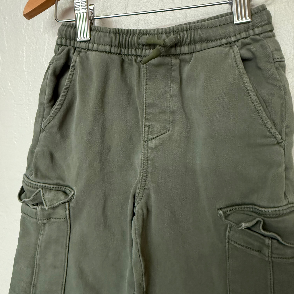 zara boys' green cargo pants 4-5Y