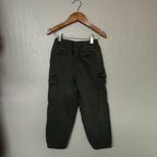 zara boys' green cargo pants 4-5Y