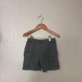 zara boys' blue green cargo shorts 18-24M