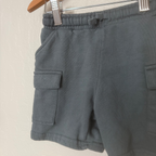 zara boys' blue green cargo shorts 18-24M