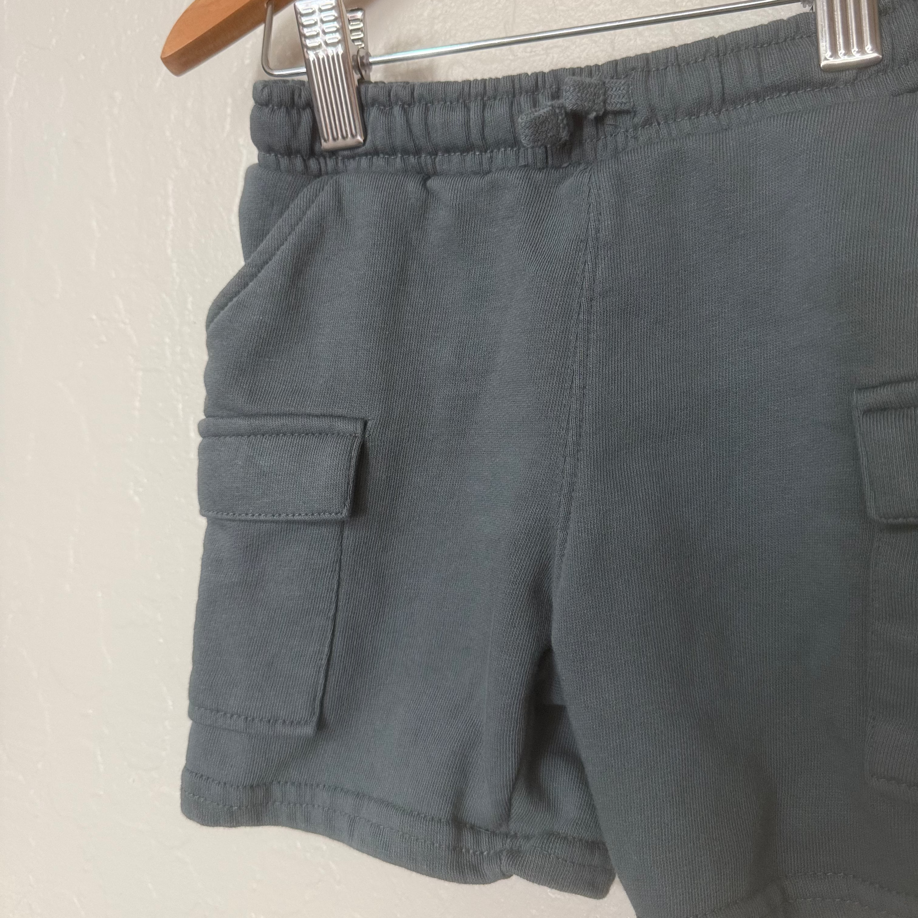 zara boys' blue green cargo shorts 18-24M