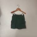 zara boys' green cotton cargo shorts 4-5Y