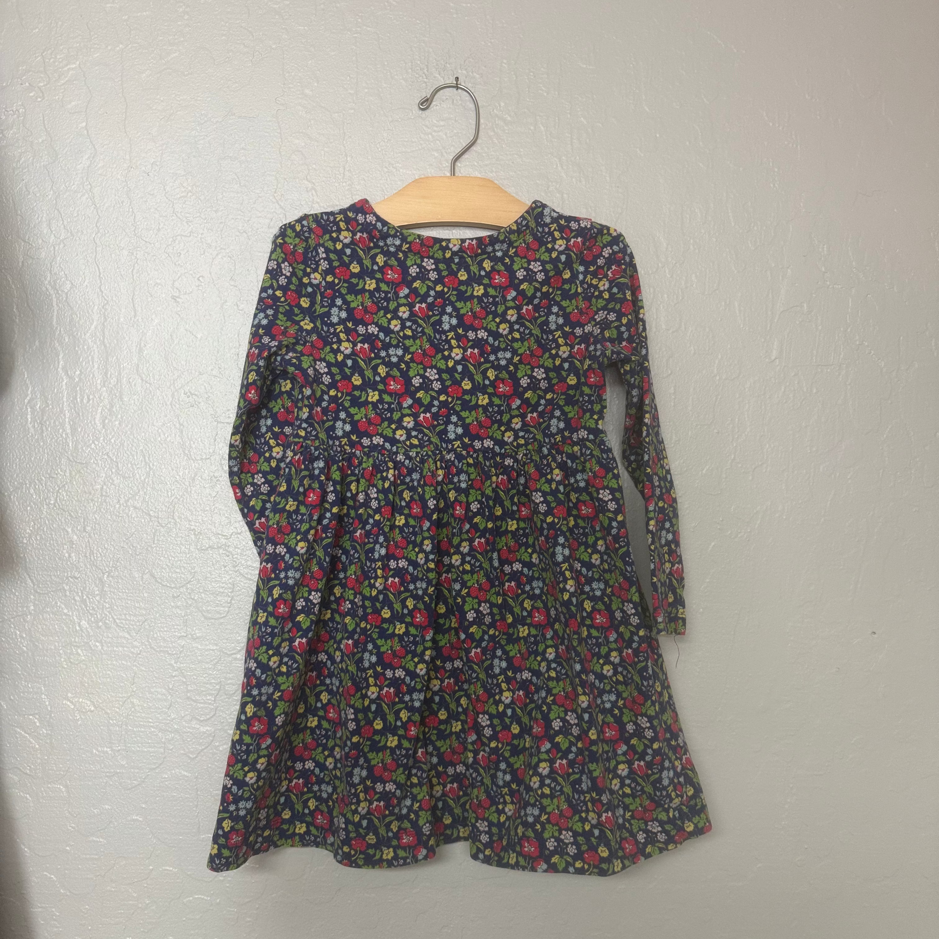 mini boden girls' long-sleeve dress 4-5Y