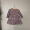 zara girls' floral dress peter pan collar 2-3Y