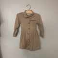 zara girls' khaki dress 2-3Y