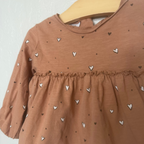 zara girls' peplum tee with hearts 18-24M