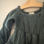 forever french baby green skirted romper 18-24M