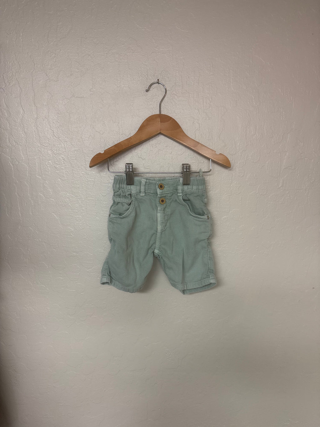 zara boys' green blue shorts 3Y