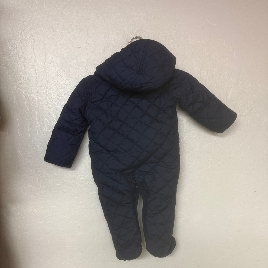 ralph lauren blue baby bunting 6M