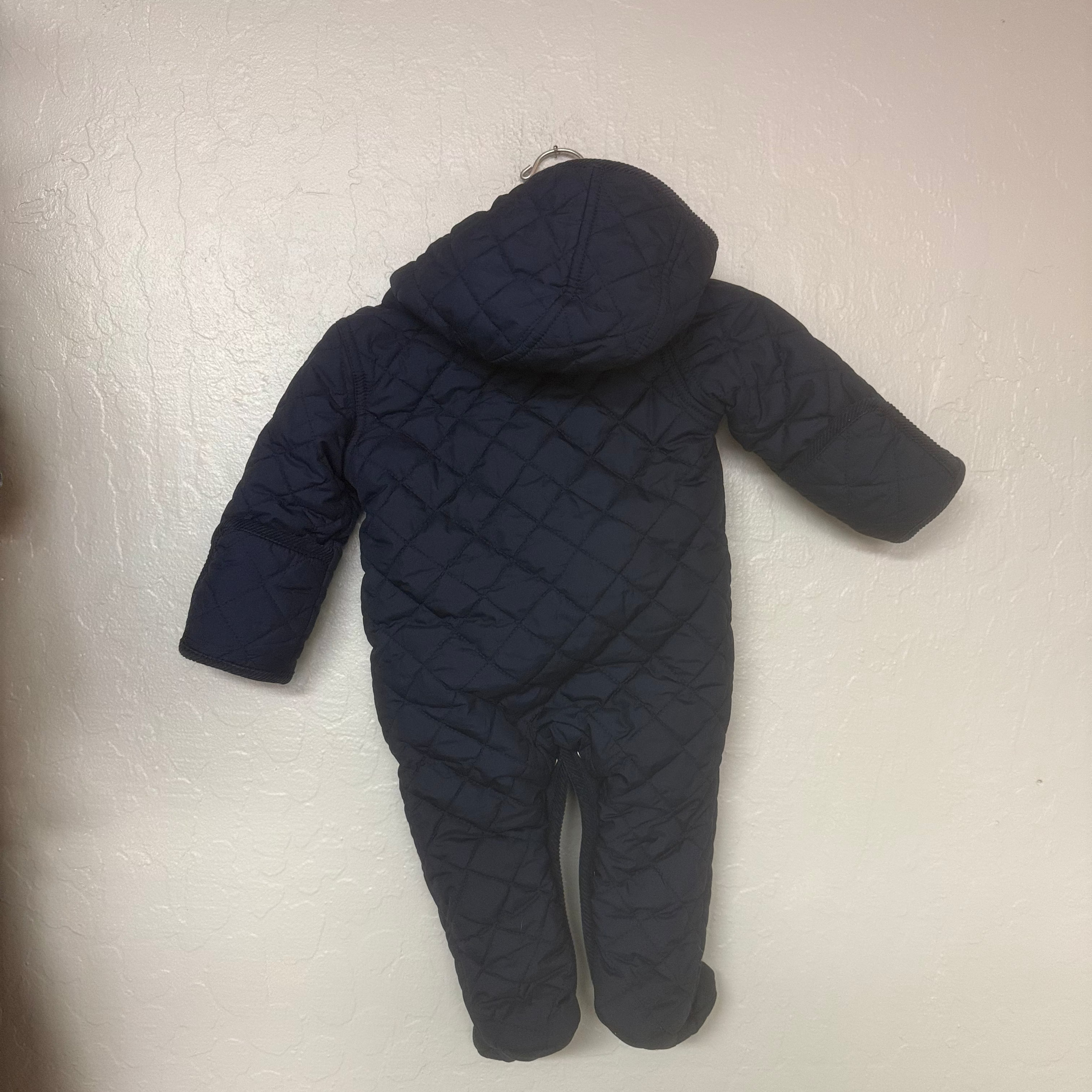 ralph lauren blue baby bunting 6M