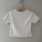 zara girls' white paris tee 6-7Y