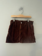 zara girls' brown corduroy skirt 9Y