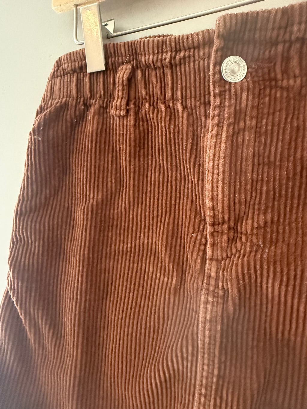 zara girls' brown corduroy skirt 9Y
