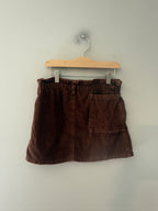 zara girls' brown corduroy skirt 9Y
