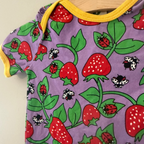 smafolk strawberry and ladybug playsuit romper 12-18M