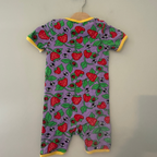 smafolk strawberry and ladybug playsuit romper 12-18M