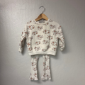 zara cream floral set 18-24M 2-3Y