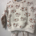 zara cream floral set 18-24M 2-3Y