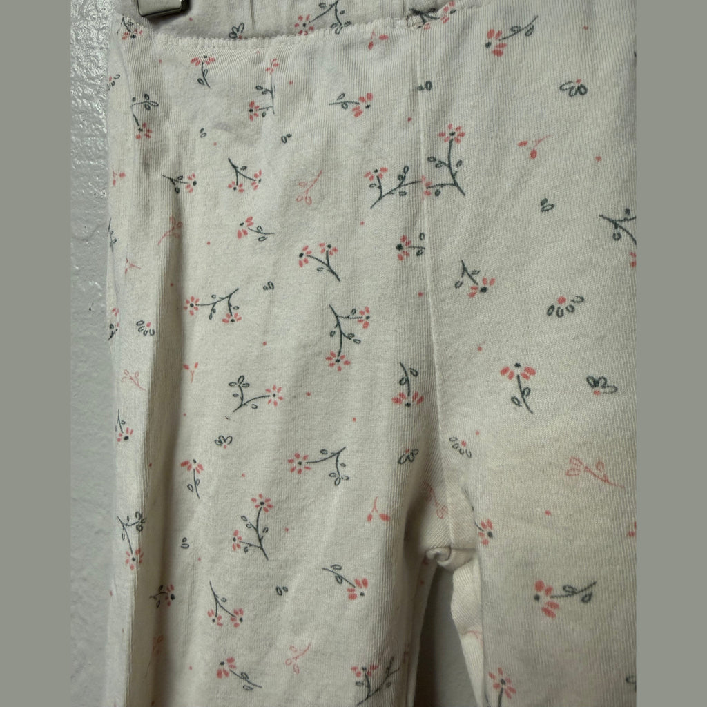 zara x h&m girls' pink sweater / leggings set 12-18M