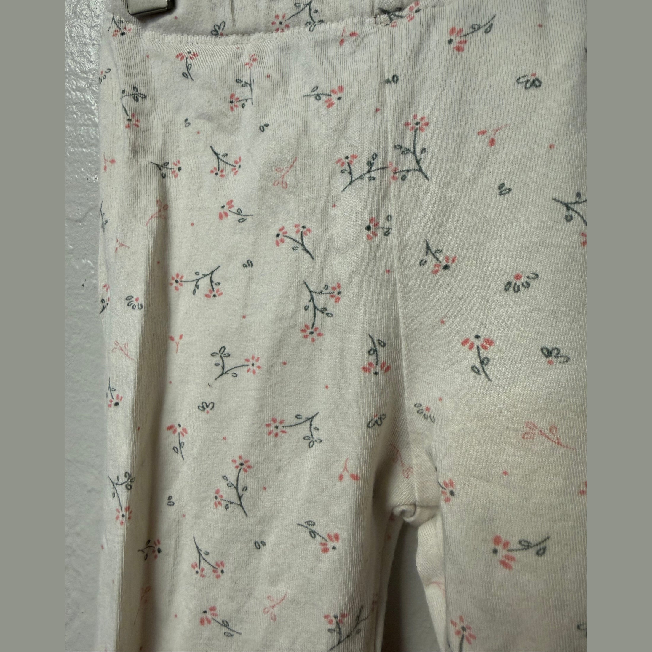 zara x h&m girls' pink sweater / leggings set 12-18M