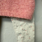 zara x h&m girls' pink sweater / leggings set 12-18M